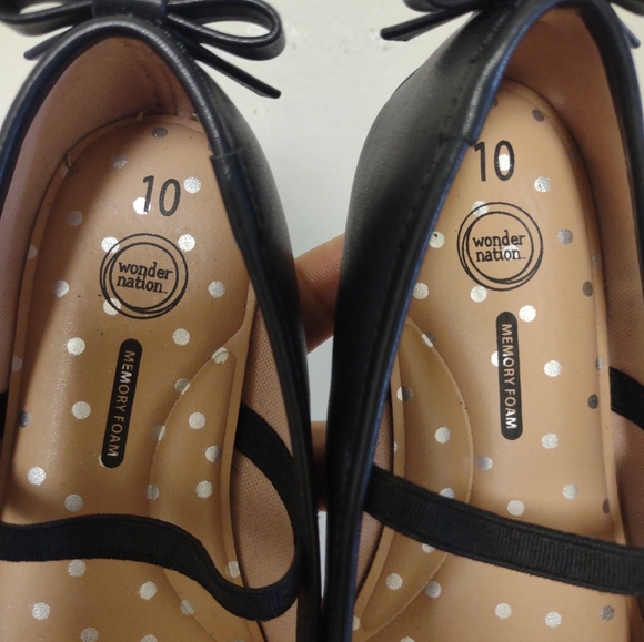 Wondernation Girls Ballerina Flats Size 10 - Picture 2 of 9